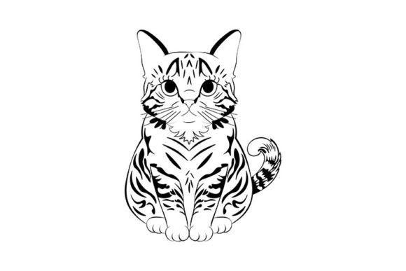 Download Tabby Cat Line Art - Line art Collection