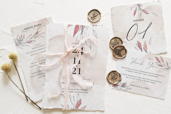 Download Blush &amp; Foliage Wedding Suite - Wedding Collection