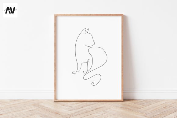 Download Cat Line Art | Cat Wall Art - Line art Collection