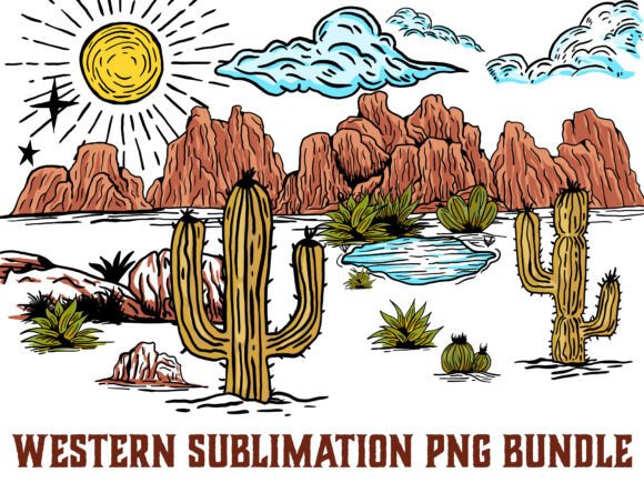 Download Western Clipart PNG Sublimation Bundle - Western clipart png Collection