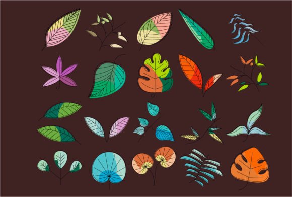 Download Abstract Line Art Leaf - Line art Collection