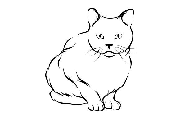 Download Cat Line Art Vector - Line art Collection