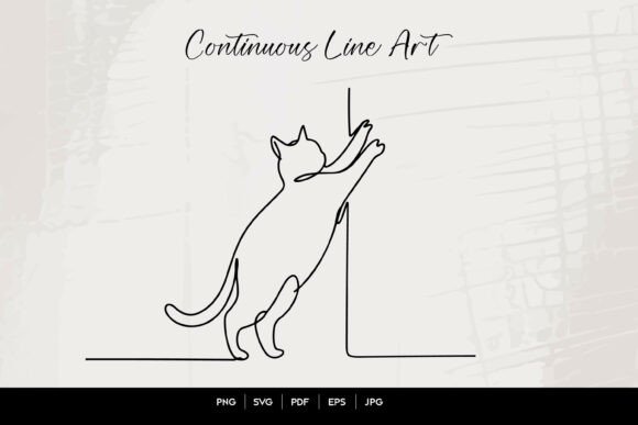 Download Cat Stretching Line Art - Line art Collection